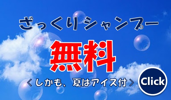 1000円カット髪屋／シャンプー無料